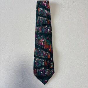 Business People 100% Silk Neck Tie Multi Color Bottle
